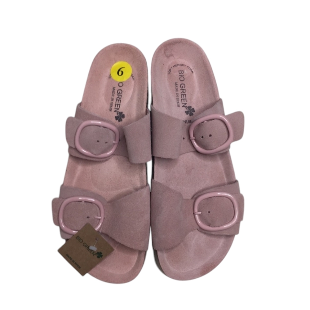 NWT BIO GREEN SOFT MEMORY FOAM SANDALS.
